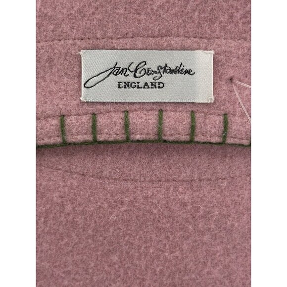 Jan Constantine England 100% Wool Thrown Pillow Feathers Filled Tropical Monkey - Picture 11 of 11